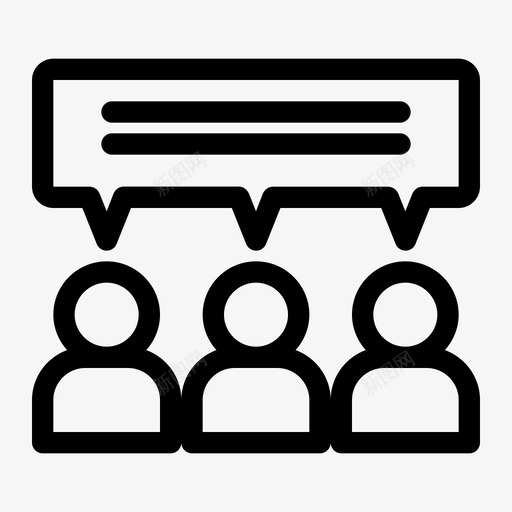 开会讨论演讲图标svg_新图网 https://ixintu.com 开会 教育大胆 演讲 讨论 谈话
