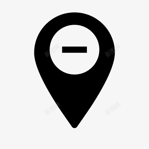缩小地图位置固定图标svg_新图网 https://ixintu.com 位置 固定 基本网络图标 缩小 缩小地图