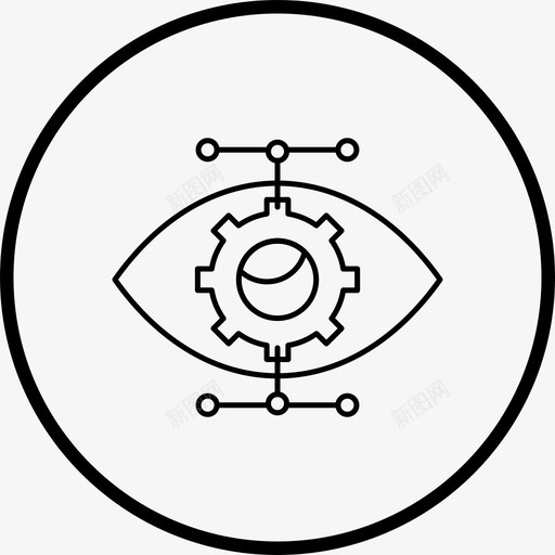 眼睛概述看见图标svg_新图网 https://ixintu.com 图标 概述 看见 眼睛 线图 视觉