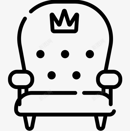扶手椅派对庆典12直线型图标svg_新图网 https://ixintu.com 庆典 扶手 派对 直线 线型