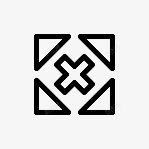 复合方向箭头箭头黑色图标svg_新图网 https://ixintu.com 向上 图标 复合 方向 箭头 线条 黑色