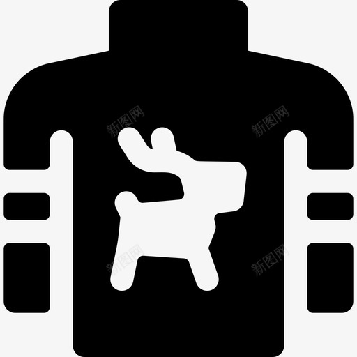 圣诞毛衣圣诞284填充图标svg_新图网 https://ixintu.com 圣诞284 圣诞毛衣 填充
