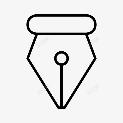 墨水钢笔工具图标svg_新图网 https://ixintu.com 墨水 工具 钢笔