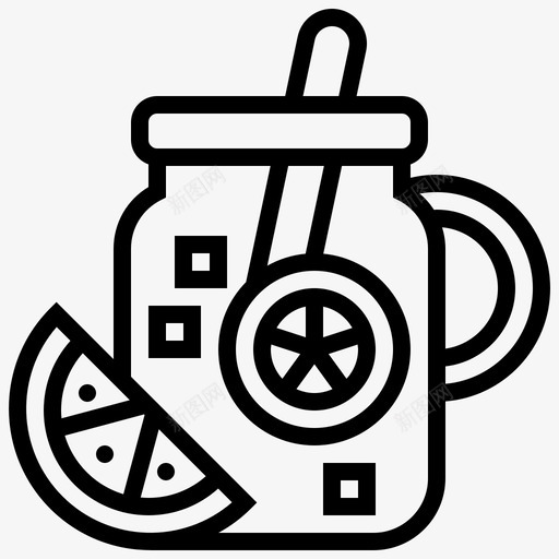 Lemonsummer125直纹图标svg_新图网 https://ixintu.com Lemon summer 直纹