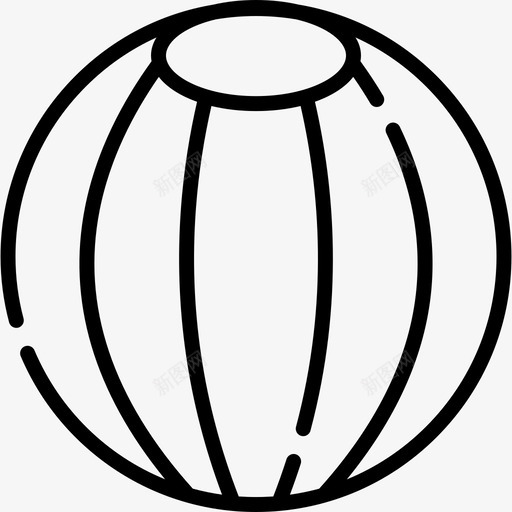 沙滩球暑假36直线型图标svg_新图网 https://ixintu.com 暑假 沙滩 直线 线型