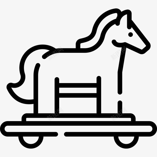 特洛伊木马黑客38线性图标svg_新图网 https://ixintu.com 特洛伊战争 特洛伊木马 线性 黑客