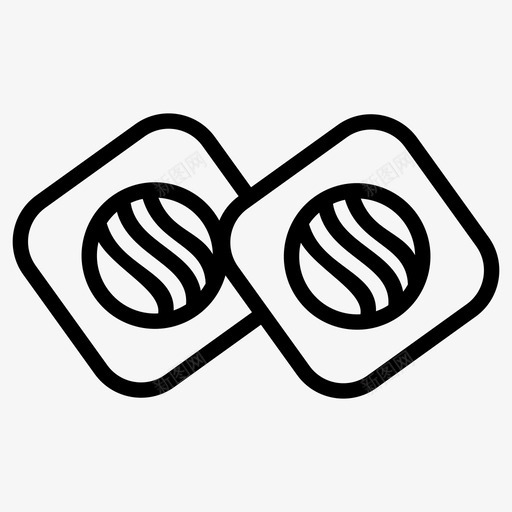 寿司鸡蛋食物图标svg_新图网 https://ixintu.com 寿司 日式 米饭 芝麻 食物 鸡蛋