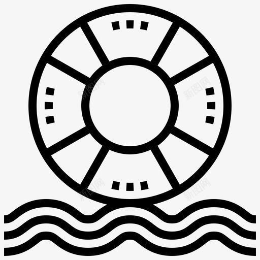 救生员救援6号直线型图标svg_新图网 https://ixintu.com 6号 救援 救生员 直线 线型