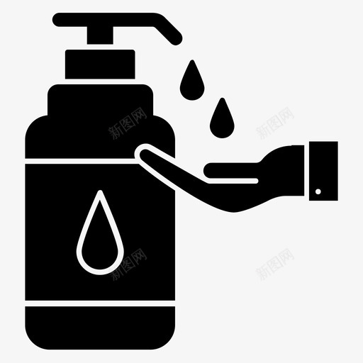 液体肥皂沐浴液泡沫分配器图标svg_新图网 https://ixintu.com 健康 凝胶 分配器 固体 图标 时尚 液体 美容 肥皂