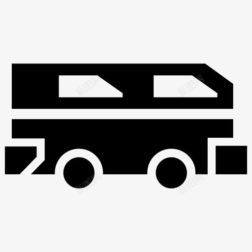 露营车探险汽车图标svg_新图网 https://ixintu.com 公路 商队 探险 旅行 汽车 露营 驾驶