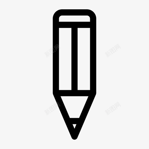 铅笔画画写字图标svg_新图网 https://ixintu.com 写字 办公 画画 铅笔