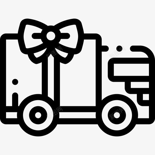 卡车节礼日9直线图标svg_新图网 https://ixintu.com 卡车 直线 节礼日