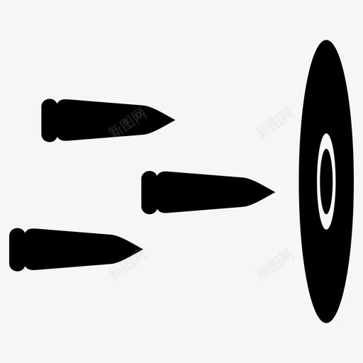 目标箭子弹图标svg_新图网 https://ixintu.com 子弹 成功 目标