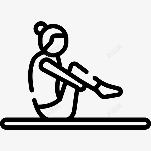 普拉提普拉提6直系图标svg_新图网 https://ixintu.com 普拉提 普拉提6 直系