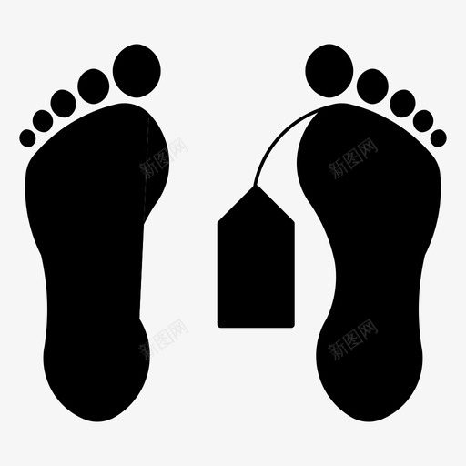 尸体死人脚图标svg_新图网 https://ixintu.com 万圣节 尸体 死人