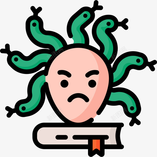 神话文学25线性色彩图标svg_新图网 https://ixintu.com 文学 神话 线性 色彩