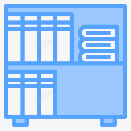 书办公文具21蓝色图标svg_新图网 https://ixintu.com 办公文具 蓝色