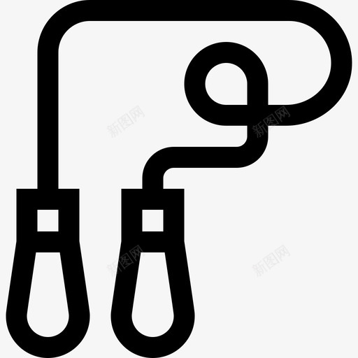 跳绳健身81直线型图标svg_新图网 https://ixintu.com 健身 直线 线型 跳绳