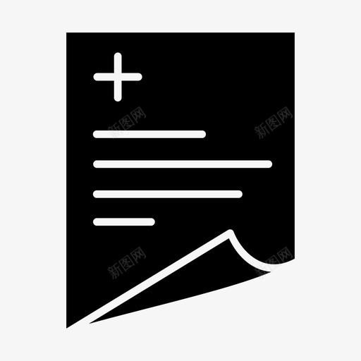 处方医疗报告图标svg_新图网 https://ixintu.com 医疗 处方 报告