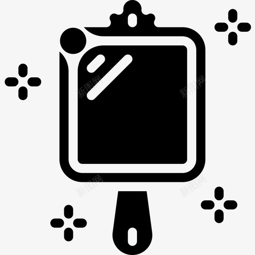手镜公主2填充图标svg_新图网 https://ixintu.com 公主 填充 手镜