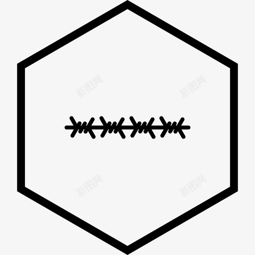 带刺铁丝网电缆安全图标svg_新图网 https://ixintu.com 军用 安全 带刺 电缆 铁丝网