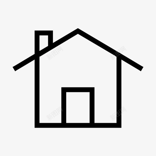 住宅建筑物房产图标svg_新图网 https://ixintu.com 住宅 建筑物 房产 房屋