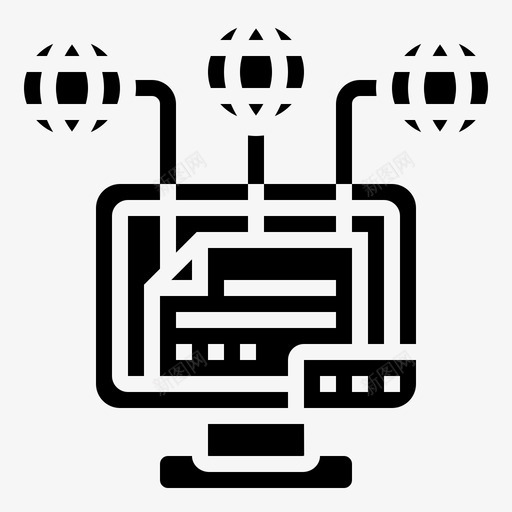 归属计算机信息图标svg_新图网 https://ixintu.com glyph1 信息 媒体 归属 新闻 来源 计算机