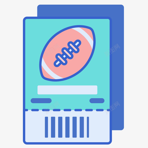 足球票美式足球线颜色图标svg_新图网 https://ixintu.com 球票 美式 足球 颜色