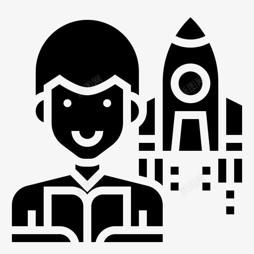 天文学家航天技术6字形图标svg_新图网 https://ixintu.com 天文学家 字形 技术 航天