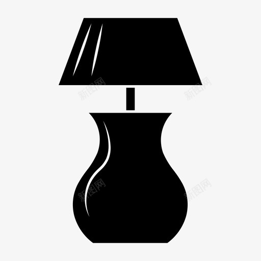灯台灯夜灯图标svg_新图网 https://ixintu.com 台灯 夜灯