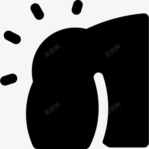 肩部健身116填充图标svg_新图网 https://ixintu.com 健身 填充 肩部