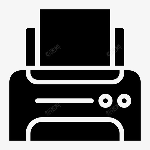 打印机办公室202填充图标svg_新图网 https://ixintu.com 办公室 填充 打印机