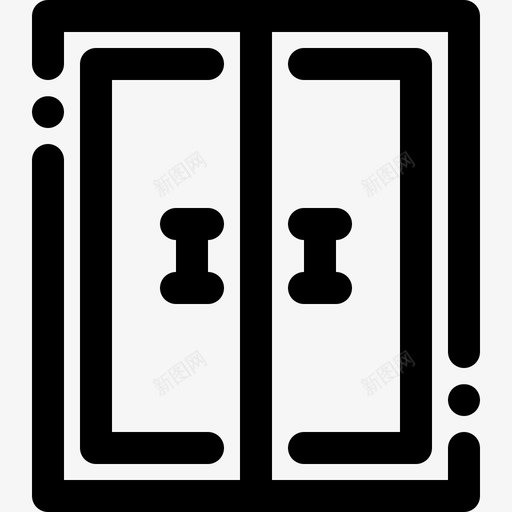 门门口入口图标svg_新图网 https://ixintu.com 入口 家 家用电器 房间 门 门口