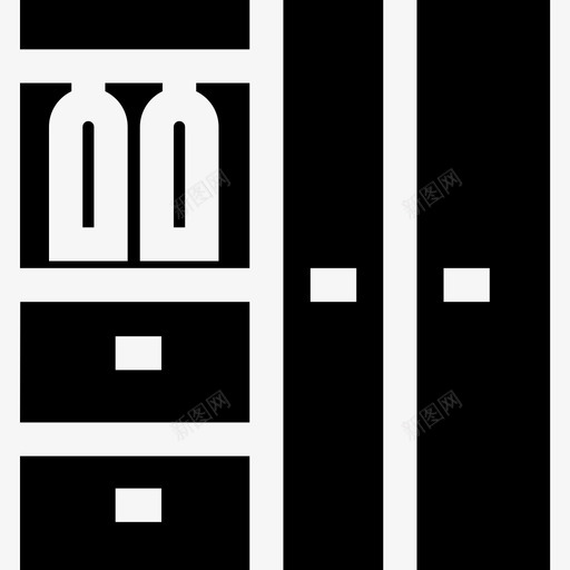 壁橱家居装饰43填充图标svg_新图网 https://ixintu.com 填充 壁橱 家居装饰