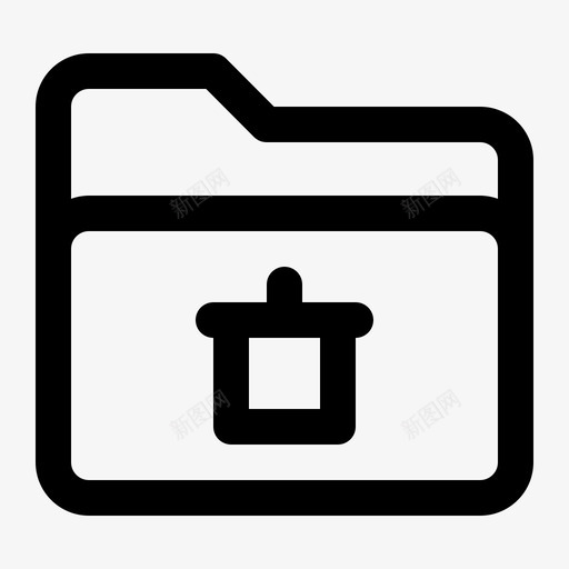 删除文件夹文档文件图标svg_新图网 https://ixintu.com 删除 垃圾桶 文件 文件夹 文档 线性