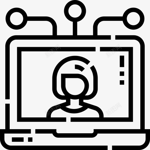 反馈用户体验14线性图标svg_新图网 https://ixintu.com 体验 反馈 用户 线性