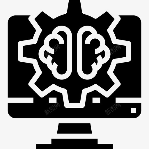 人工智能教育213填充图标svg_新图网 https://ixintu.com 人工智能 填充 教育