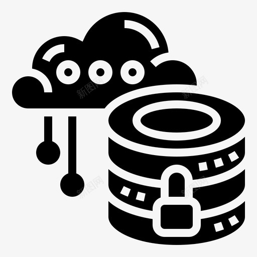 云存储SEO132字形图标svg_新图网 https://ixintu.com SEO132 字形 存储