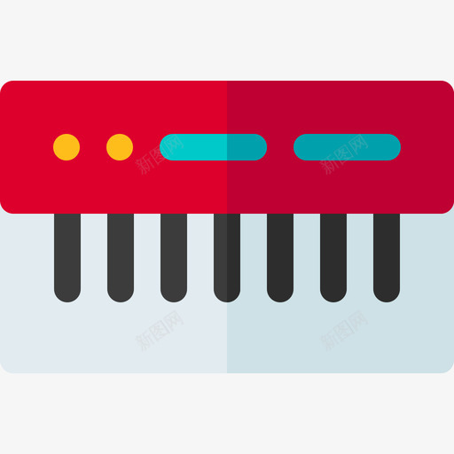 键盘音乐商店24扁平图标svg_新图网 https://ixintu.com 商店 扁平 键盘 音乐