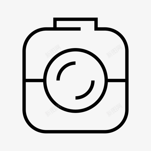 相机数码小工具图标svg_新图网 https://ixintu.com 小工具 数码 照片 相机 相机线 视频