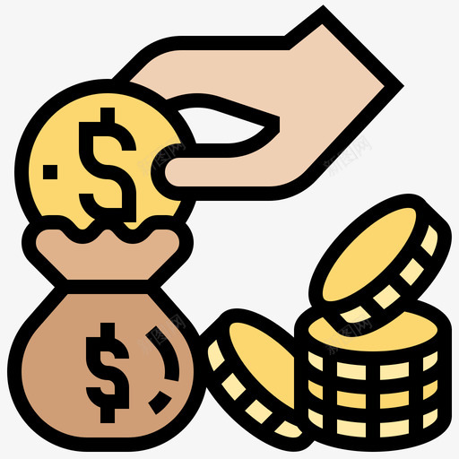 钱袋众筹42线性颜色图标svg_新图网 https://ixintu.com 众筹42 线性颜色 钱袋