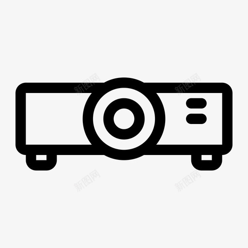 投影仪演示投影灯图标svg_新图网 https://ixintu.com 大胆 学校 技术 投影 投影仪 演示