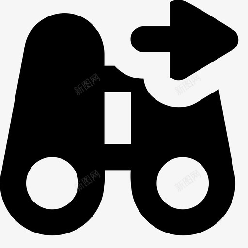 查找下一个箭头双筒望远镜图标svg_新图网 https://ixintu.com 友好的系统图标 双筒望远镜 查找下一个 移动 箭头