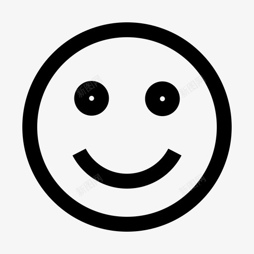 快乐表情脸图标svg_新图网 https://ixintu.com 基本图标 快乐 笑脸 脸 表情