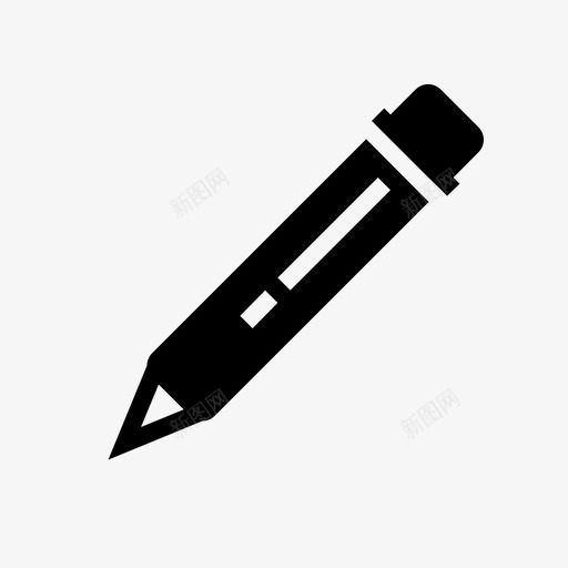 铅笔画画素描图标svg_新图网 https://ixintu.com 写作 学校教育填充 画画 素描 铅笔