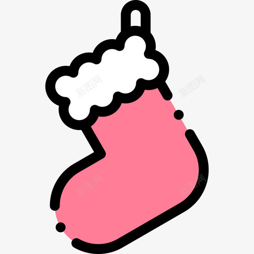 袜子节礼日8线性颜色图标svg_新图网 https://ixintu.com 线性 节礼日 袜子 颜色