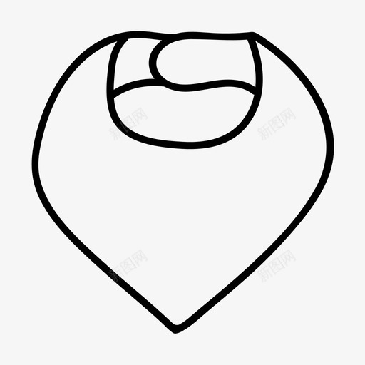 围嘴婴儿围兜婴儿淋浴图标svg_新图网 https://ixintu.com 凌乱 吃饭 围兜 围嘴 婴儿 新生儿 淋浴 食物