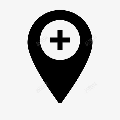 放大地图位置固定图标svg_新图网 https://ixintu.com 位置 固定 图标 地图 基本 放大 网络