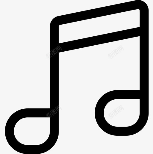 麦克风音乐100线性图标svg_新图网 https://ixintu.com 线性 音乐 麦克风