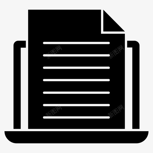 在线文档e文档office文档图标svg_新图网 https://ixintu.com 图标 在线 字形 教育 数字 文档 科学 表单